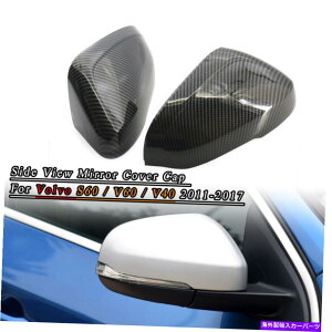US~[ 2xJ[{t@Co[J[TChr[~[Jo[Lbv{{S60 31402636 31402628 2x Carbon Fiber Car Side View Mirror Cover Caps For Volvo S60 31402636 31402628