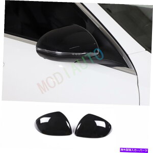 US~[ ̂鍕TChhA~[Jo[gxcCNXW206 22-23̃tBbg glossy black Side Door Mirror Cover trim Protect Fit For Benz C-Class W206 22-23