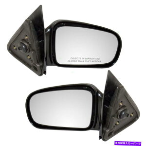 US�~���[ �y�A�Z�b�g�}�j���A���T�C�h�r���[�~���[95-05�V�{���[�L���o���A�|���e�B�A�b�N�T���t�@�C�A�N�[�y�̃~���[ Pair Set Manual Side View Mirrors for 95-05 Chevy Cavalier Pontiac Sunfire Coupe