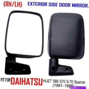US~[ Daihatsu Hijet Sparcar S 65 66 76 For Black Side Door Mirror RH/LHXNGA}jA DAIHATSU HIJET SPARCAR S 65 66 76 FOR BLACK SIDE DOOR MIRROR RH/LH SQUARE MANUAL