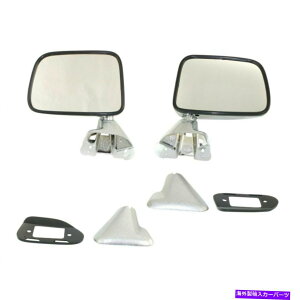US�~���[ 87 88 89�g���^4runner 2�h�A�p��2 LH�����RH�}�j���A���~���[�N�����̐V�����Z�b�g New Set Of 2 LH & RH Manual Mirror Chrome For 87 88 89 Toyota 4Runner 2-Door
