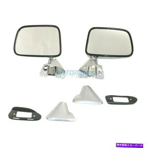 US~[ 2 LHRH}jA~[N̐VZbg87 88 89g^4i[2hA New Set Of 2 LH & RH Manual Mirror Chrome Fits 87 88 89 Toyota 4Runner 2-Door