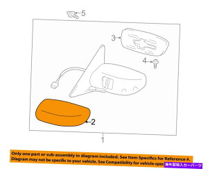 US~[ NTXg^OEM 02-05 IS300hATChAr[~[Jo[E8791512010a3 Lexus TOYOTA OEM 02-05 IS300 Door Side Rear View Mirror-Cover Right 8791512010A3