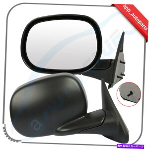 US~[ 1998N2001Ñ_bWRAM P/Û߂̍}jA܂肽ݍeNX`TCh~[ Left Manual Folding Black Textured Side Mirror For 1998-2001 Dodge Ram P/U