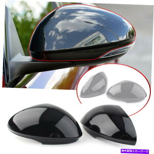 US~[ At@IWA2017-2020 2019̃ubNAuXTChobN~[Jo[Lbv Black ABS Side Rearview Mirror Cover Caps For Alfa Romeo Giulia 2017-2020 2019