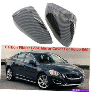 US~[ {{S60 T6 R-Design 2012-2017p1yAJ[TChhAAr[~[Jo[ 1 Pair Car Side Door Rear View Mirror Covers For Volvo S60 T6 R-Design 2012-2017