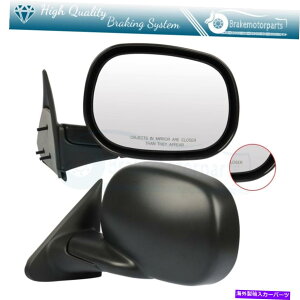 US~[ 1998N2001Ñ_bWRAM P/UeNX`[+}jAtH[h̃ubN}jA~[yA Pair Black Manual Mirrors For 1998-2001 Dodge Ram P/U Textured+Manual Fold