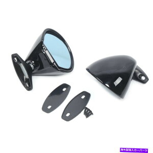 US~[ 2PCSNjo[TNVbNJ[hAEBOTChr[~[̌ 2pcs Chrome Universal Classic Car Door Wing Side View Mirror Replacement