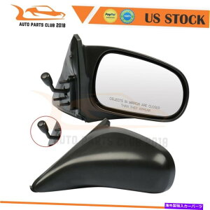 US~[ tBbg1996-2000z_VrbN܂肽݃}jA[gubNLHRHTCh~[ Fits 1996-2000 Honda Civic Non-Folding Manual Remote Black LH & RH Side Mirrors
