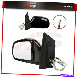 US~[ 1998N2003N̓d͉M}jAtH[hg^VGiTCh~[ubN Power Heated Manual Fold For 1998-2003 Toyota Sienna Left Side Mirror Black