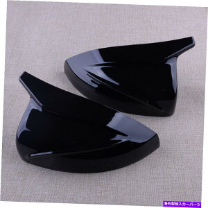 US~[ AEfBA3 S3 2014-2020ɓK[AVXgW/[AVXgW/[AVXgW/[̃Jo[Lbv Glossy Black Side Mirror Cover Cap w/ Lane Assist Fit For Audi A3 S3 2014-2020