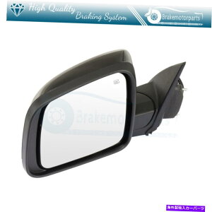 US~[ ij2011N2014ÑubN~[ (Left) Black Mirror For 2011-2014 Dodge Durango Manual Fold+Power Heated+Smooth