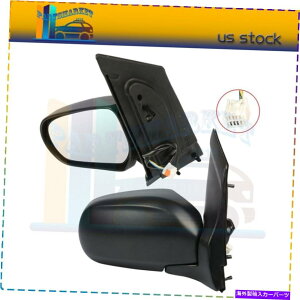 US~[ MA1321136}c_MPV 2000-2004p[}jAtH[hubN~[̃yA MA1321136 Pair For Mazda MPV 2000-2004 Power Manual Fold Black Mirrors