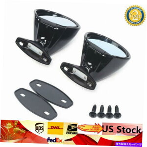 US~[ JtHjÃNVbNTChr[hA~[ - jo[TJ[gbN1yAubN "California Classic" Side View Door Mirrors - Universal Car & Truck 1 Pair Black