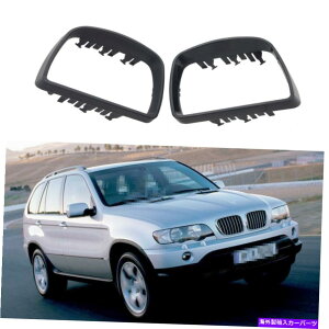 US~[ yẢEƍ̃hA~[Jo[LbvBMW E53 X5 1999-2006p̃gO Pair Right & Left Side Door Mirror Cover Caps Trim Ring For BMW E53 X5 1999-2006