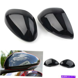 US~[ Alfa Romeo Giulia 2017-2020sAmubÑJ[TChobN~[Jo[Lbv Car Side Rearview Mirror Cover Cap for Alfa Romeo Giulia 2017-2020 Piano Black