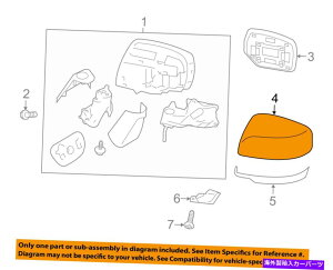 USミラー Subaru OEM 2015 XV CrossTrek Door Side Rece Mirror-Cover Right 91059va000 SUBARU OEM 2015 XV Crosstrek Door Side Rear View Mirror-Cover Right 91059VA000