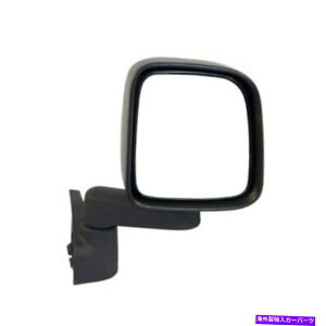 US~[ 03-06pO[Ar[hA~[}jA{eNX`ubNE For 03-06 Wrangler Rear View Door Mirror Manual-Fold Textured Black Right Side