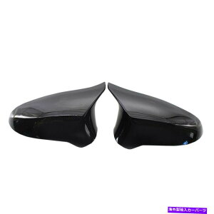 US~[ BMW F80 M3 15-18 F82 M4ɃtBbg2̃ubNABSobNEBOTCh~[Jo[Jo[Lbv 2 Black ABS Rear View Wing Side Mirror Cover Cap Fit for BMW F80 M3 15-18 F82 M4