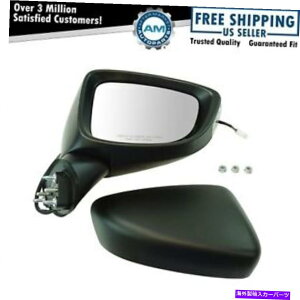 US~[ GNXeAp[~[w/^[VOiubNX[XRH RFTCh}c_6 new Exterior Power Mirror w/ Turn Signal Black Smooth RH RF Side for Mazda 6 New
