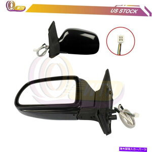 US~[ 1998N2003Ñg^VGiubNX[YtH[h̍p[MTCh~[ Left Power Heated Side Mirror For 1998-2003 Toyota Sienna Black Smooth Fold