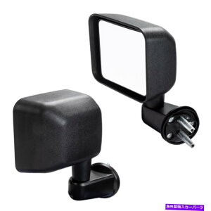 US~[ 07-17W[vO[̃}jAtH[heNX`[yA̍ƉETCh~[ Manual Fold Textured pair Left & Right Side Mirrors For 07-17 Jeep wrangler