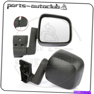 US~[ 2003N2006ÑW[vO[TJE~[ubN}jAtH[h}jA For 2003-2006 JEEP WRANGLER TJ Left&Right Side Mirrors Black Manual Fold Manual