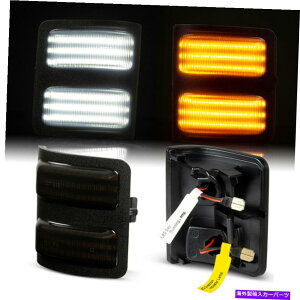 US~[ 2008-2016 Ford F250 F350 F450 F550̃XCb`obNLEDTCh~[}[J[Cg Switchback LED Side Mirror Marker Lights for 2008-2016 Ford F250 F350 F450 F550