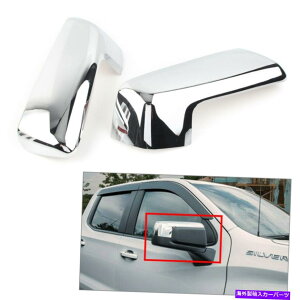 US~[ V{[Vo[hGMCVG1500ÑobNTChEBO~[Jo[ Rearview Side Wing Mirror Cover For Chevrolet Silverado GMC Sierra 1500 Chrome