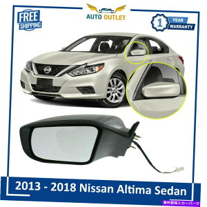 US~[ ṼhCo[TChp[~[13-18YAeB}Z_̂߂ɃvC~OĂȂ New Left Driver Side Power Mirror Non-Fold Primed For 13-18 Nissan Altima Sedan