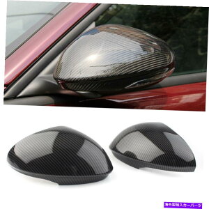 US~[ TChobN~[Jo[LbvJ[{t@Co[ABStBbgAt@IWA2017-2020 Side Rearview Mirror Cover Caps Carbon Fiber ABS Fit Alfa Romeo Giulia 2017-2020
