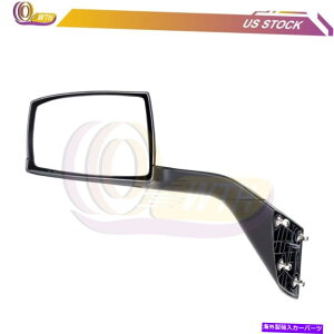 US~[ 2004-2016̃t[hgbN~[{{VNLubNVF}Egv[g Hood Truck Mirror For 2004-2016 Volvo VNL Black Shell Mounting Plates Left Side