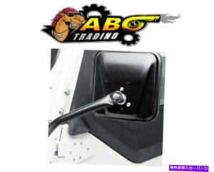 US�~���[ 55-86�W�[�vCJ5��CJ7�y�A��Smittybilt drilling�u���b�N�T�C�h�~���[-7617 Smittybilt For 55-86 Jeep CJ5 & CJ7 Pair No Drilling Black Side Mirrors - 7617