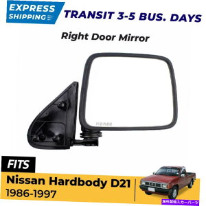 US�~���[ ���Y�n�[�h�{�f�B�i�o��D21�s�b�N�A�b�v1986-96�T�C�h�~���[�h�A���A�r���[RH EBGO For Nissan Hardbody Navara D21 Pickup 1986-96 Side Mirror Door Rear View RH EBGO