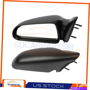 US�~���[ 2005-2011�̃y�A�T�C�h�~���[Mitsubishi Raider�}�j���A���u���b�N�e�N�X�`���[�n�E�W���O Pair Side Mirrors For 2005-2011 Mitsubishi Raider Manual Black Textured Housing