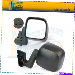 US~[ Jeep Wrangler TJ 2003-2006}jAtH[hubN~[Ch1321259yA CH1321259 Pair For Jeep Wrangler TJ 2003-2006 Manual Fold Black Mirrors