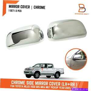 US~[ NTChEBO~[Jo[tBbgg^nCbNXr[SSR5 MK6 MK7sbNAbv2005-2014 CHROME SIDE WING MIRROR COVER FIT TOYOTA HILUX VIGO SR5 MK6 MK7 PICKUP 2005-2014