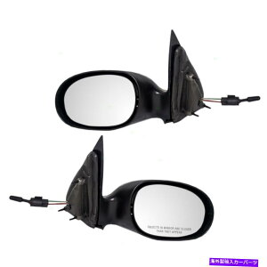 US~[ 01-03̃TChr[~[NCX[PTN[U[yA}jA[geNX`Zbg Side View Mirrors for 01-03 Chrysler PT Cruiser Pair Manual Remote Textured Set