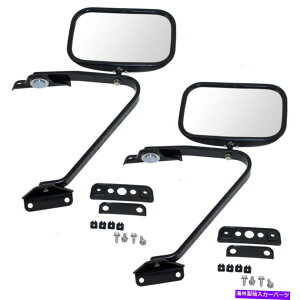US�~���[ 5x8�Z�b�g�}�j���A���T�C�h�~���[�t�B�b�g�t�H�[�h�s�b�N�A�b�v�u�����R�u�����RII�G�N�X�v���[���[�����W���[ 5x8 Set Manual Side Mirrors fits Ford Pickup Bronco Bronco II Explorer Ranger