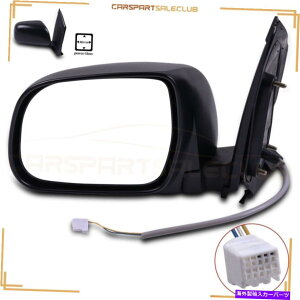 US~[ ~[}jA04-10g^VGi̍̃ubNp[ Towing Mirror Manual Fold Black Power Adjustment For 04-10 Toyota Sienna Left