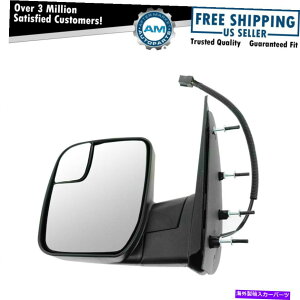 US~[ 10-13tH[hõ~[p[CeO[VXv^[eB[eNX`ubNhCo[TCh Mirror Power Integrated Spotter Textured Black Driver Side for 10-13 Ford Van