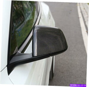 US~[ TChobN~[J[{t@Co[Jo[JbvABSeXfY 2020-2021̂߂̃g Side Rearview Mirror Carbon Fiber Cover Cup ABS Trim For Tesla Model Y 2020-2021