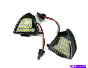US~[ St5 04-09 3D/5D LEDTCh~[̐܂̉LED VWtHNX[Q̂߂̃ubN Golf 5 04-09 3D/5D LED Under Side Mirror Puddle Lights Black for VW Volkswagen