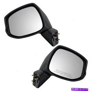 US~[ VyAZbg}jATChr[~[OXnEWO12 13 14 15 Honda Civic New Pair Set Manual Side View Mirror Glass Housing for 12 13 14 15 Honda Civic