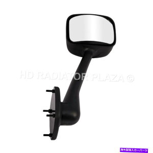 US�~���[ 08-18 FREIGHTLINER CASCADIA�̃u���b�N�t�[�h�~���[�̉E���̃A�Z���u�� Black Hood Mirror Passenger Right Side Assembly For 08-18 Freightliner Cascadia�y���s�A���i�z
