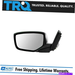 US~[ TRQTChr[~[p[08-12AR[hN[yp̊炩ȍhCo[LH TRQ Side View Mirror Power Heated Smooth Black Driver LH for 08-12 Accord Coupe