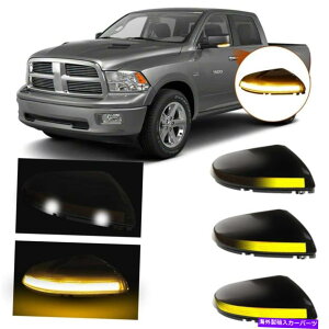 US~[ V[PVLEDTCh~[^[VOi܂_bWRAM 1500 2500č Sequential LED Side Mirror Turn Signal Puddle Light for Dodge Ram 1500 2500 US
