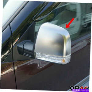 US~[ RAMv}X^[VeB2015-2022TeNTCh~[Jo[Lbv2 PCS Fits RAM Promaster City 2015-2022 Satin Chrome Side Mirror Cover Cap 2 Pcs