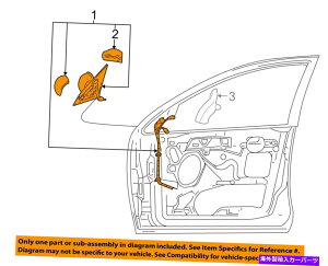 US�~���[ Ford OEM 00-02�t�H�[�J�X�h�A�T�C�h���A�r���[�~���[�A�Z�� FORD OEM 00-02 Focus Door Side Rear View-Mirror Assy Left 1S4Z17683LAB�y���s�A���i�z