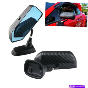 US�~���[ 2PCS�I�[�g���C���v���[�t�o�b�N�~���[�u���[�T�C�h�~���[���j�o�[�T���J�[�A�N�Z�T���[ 2PCS Auto Rainproof Rearview Mirror Blue Side Mirror Universal Car Accessories�y���s�A���i�z